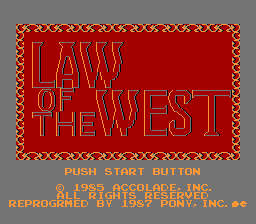 Law of the West screenshot 3 for Famicom